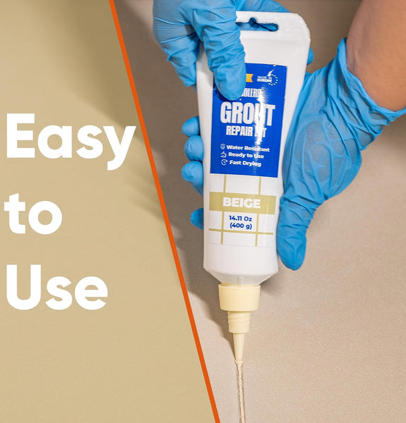 TOOLERA - Tile Grout Repair Paste & Spatula (400g) - Seamless Tile Restoration