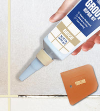 TOOLERA - Tile Grout Repair Paste & Spatula (400g) - Seamless Tile Restoration